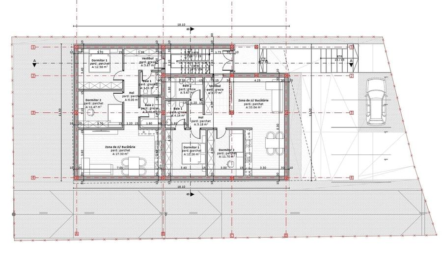 Apartament cu 3 camere decomandat în Exterior Nord