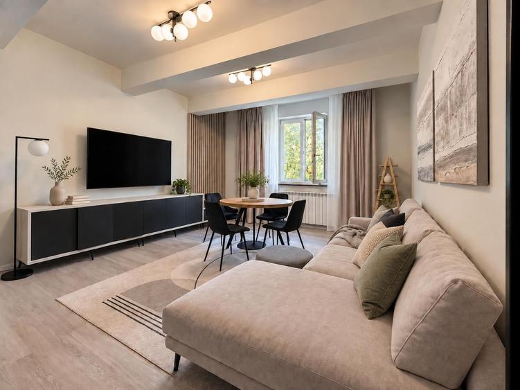 Apartament cu 3 camere decomandat, mobilat în Vatra Luminoasă