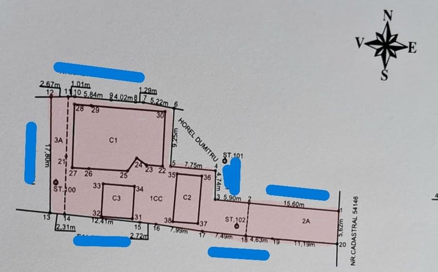 Casă individuală cu 3 camere cu Canalizare în Goranu