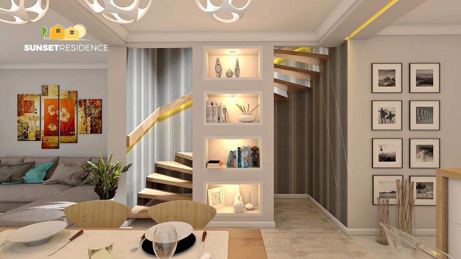 Duplex cu 3 camere cu Teren 80 Mp în Rediu