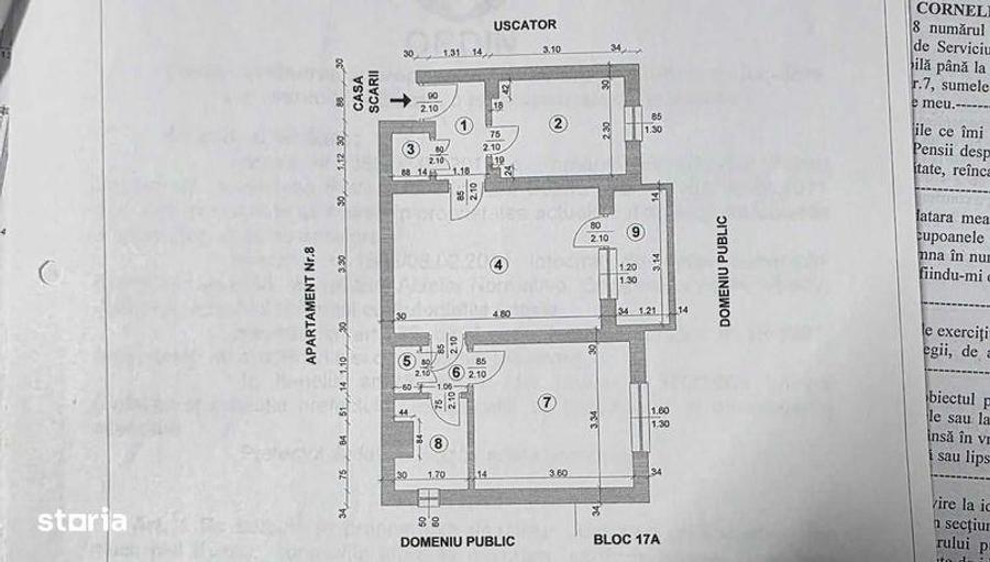 Apartament cu 2 camere, mobilat în Central