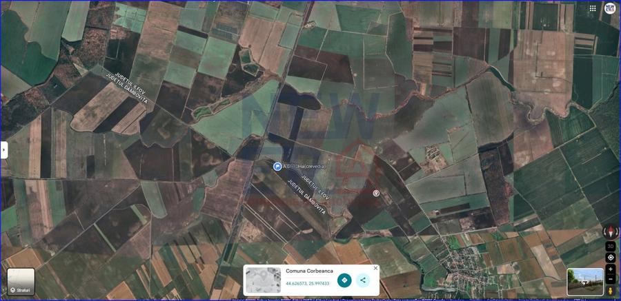 Teren Construcții intravilan de 82757 mp, în Crevedia