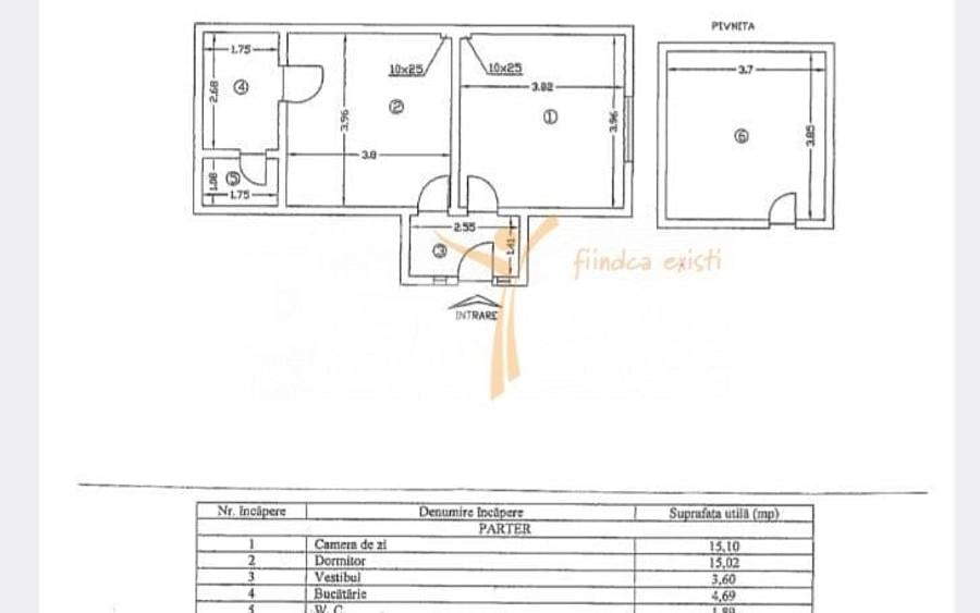 Apartament cu 2 camere în Berceni
