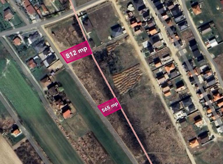 Teren Construcții intravilan de 812 mp, în Rontău