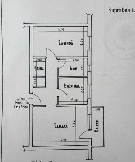 Apartament cu 2 camere decomandat în Far