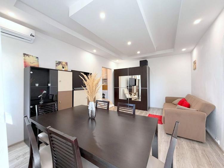 Apartament cu 2 camere semidecomandat, mobilat în Domenii
