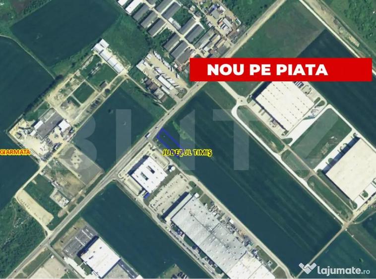 Teren extravilan, 2694 mp, front 29m, zona Industriala Giarm - 1