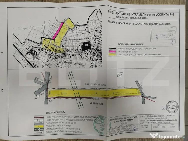 Teren de 3360 mp, în Aninoasa