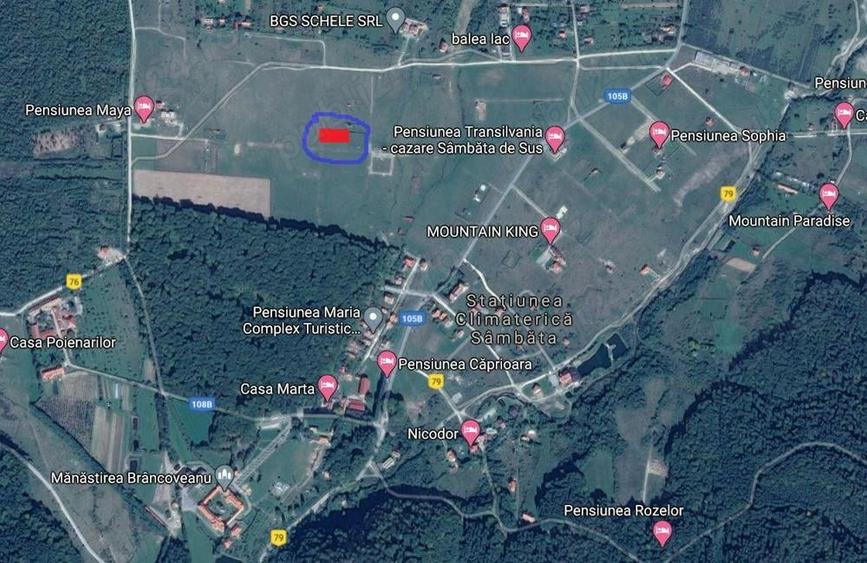Teren de 1000 mp, în Sâmbăta de Sus