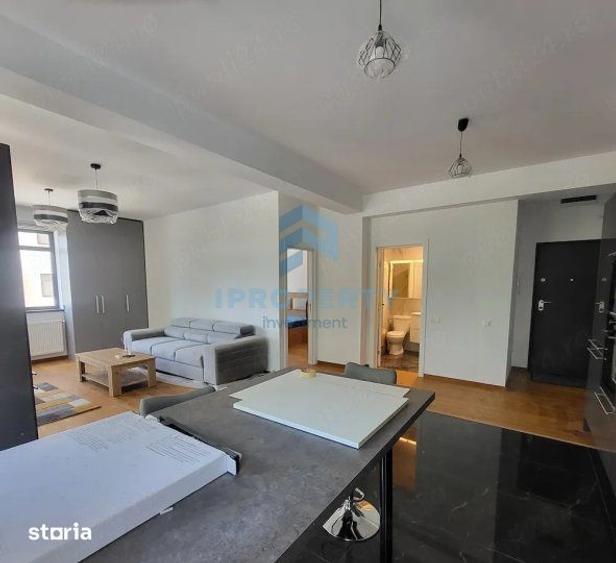 Apartament cu 2 camere semidecomandat, mobilat în Străulești