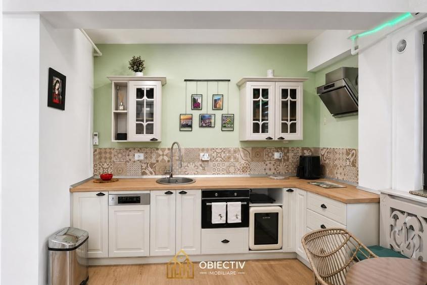 Apartament cu 2 camere semidecomandat, mobilat în Calea Romanului