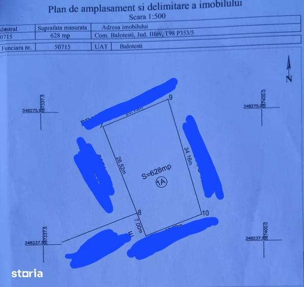 Teren intravilan de vanzare Dumbraveni 793 mp, acces drum - 4