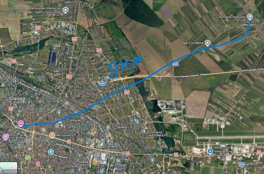 Casă individuală cu 3 camere cu Teren 2568 Mp în Ghercești