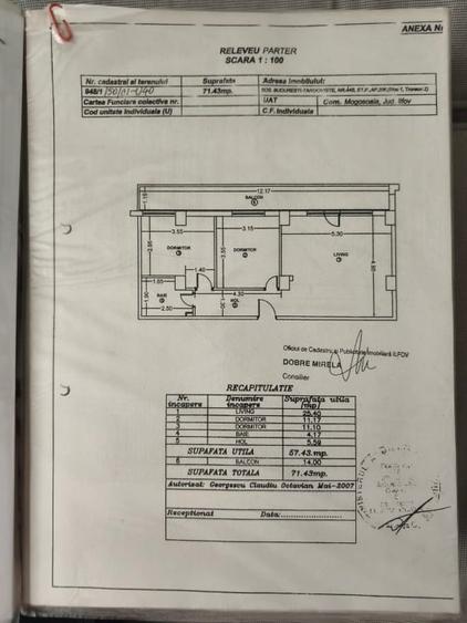 Apartament cu 3 camere decomandat, mobilat în Mogoșoaia