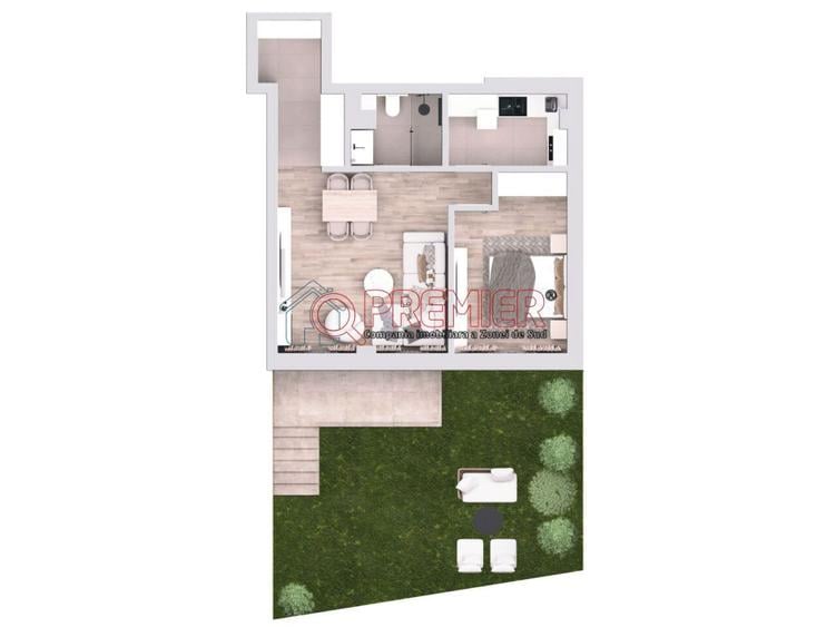 Apartament cu 2 camere în Șerban Vodă