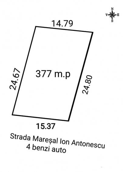 Teren Construcții de 377 mp, în Km 4-5