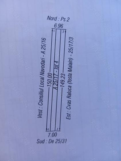 Teren de 1041 mp, în Central