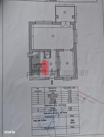 Casă cu 4 camere cu Teren 300 Mp în Glina