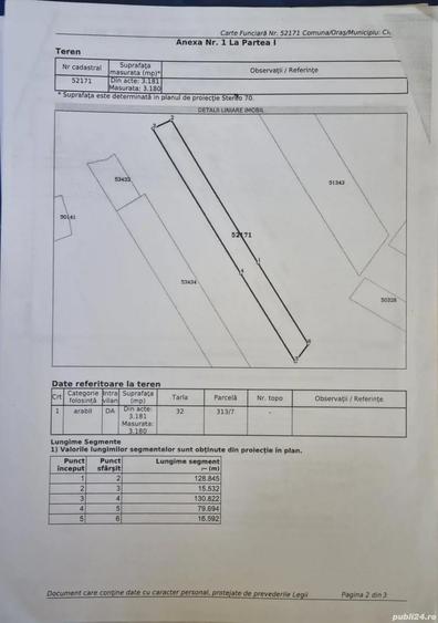Teren de 1180 mp, în Ciolpani