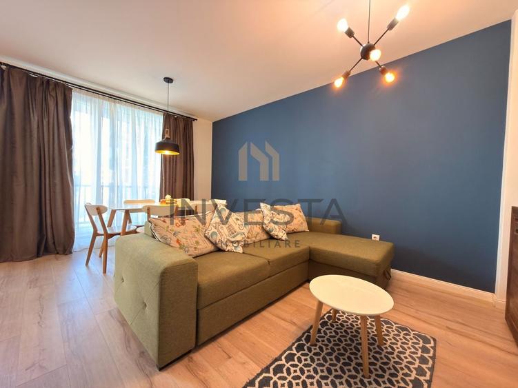 Apartament cu 2 camere semidecomandat, mobilat în Andrei Mureșanu