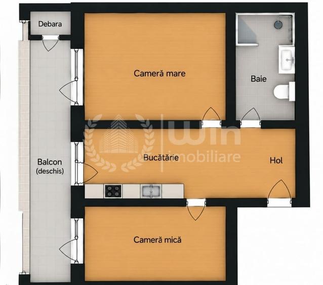 Apartament 2 camere | Etaj 1 | 52mp | Decomandat | Zona str. Florilor! - 7