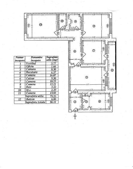 Apartament cu 4 camere semidecomandat în Drumul Taberei