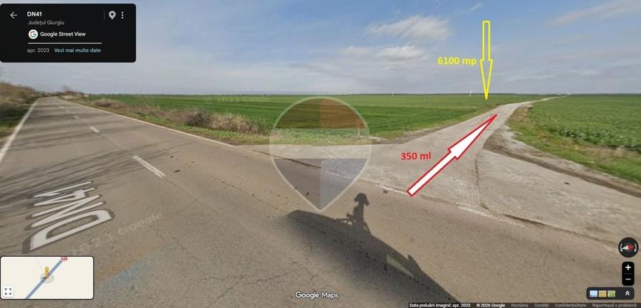 Teren agricol extravilan de 6100 mp, în Comana