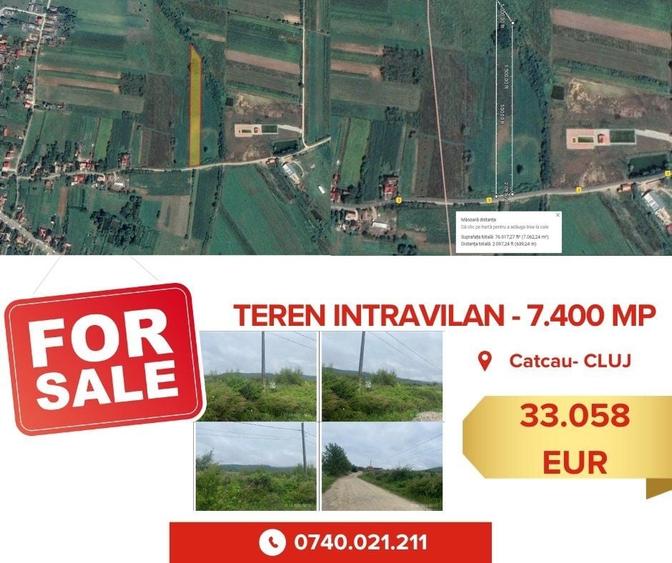 Teren intravilan - 7.400 mp, Catcau - 2