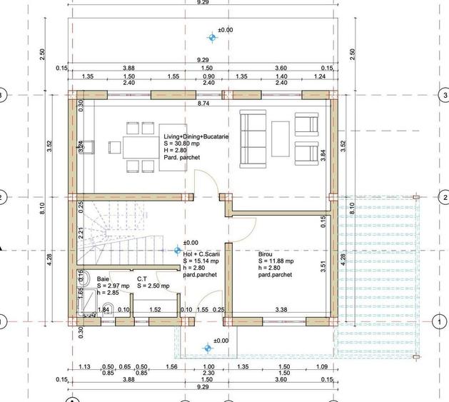 Casă cu 4 camere decomandat cu Teren 300 Mp în Șura Mică