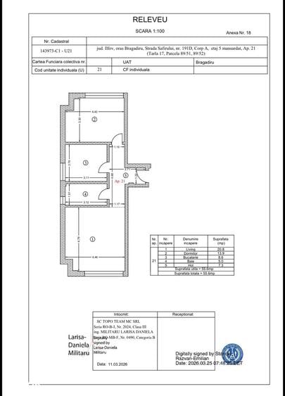 Apartament cu 2 camere în Central