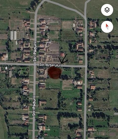 Teren de 2000 mp, în Chevereșu Mare