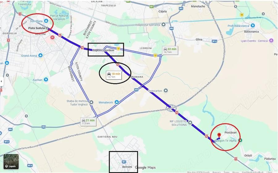 Teren de 2500 mp, în Central