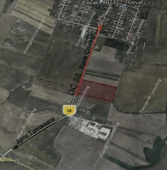 Teren de 30000 mp, în Covaci