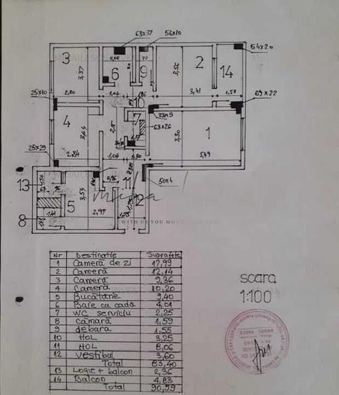 Apartament cu 4 camere decomandat în Gorjului