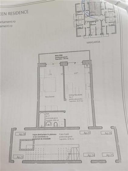 Apartament cu 2 camere decomandat în Sânpetru