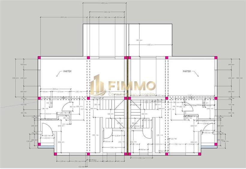 Duplex cu 4 camere cu Canalizare în Ipotești