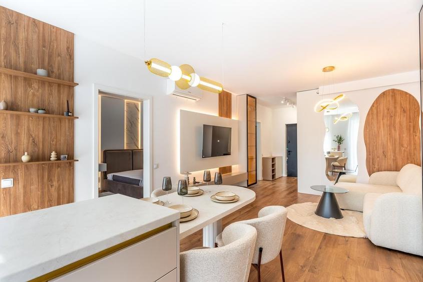 Apartament cu 2 camere semidecomandat, mobilat în Florești