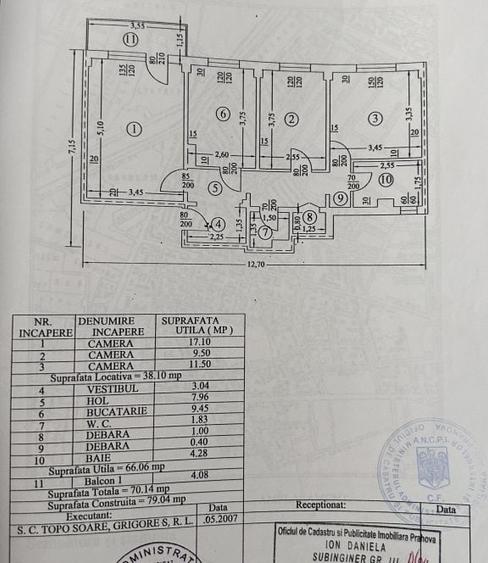 Apartament 3 camere, 2 bai, centrala proprie, Malu Rosu, Ploiesti - 17