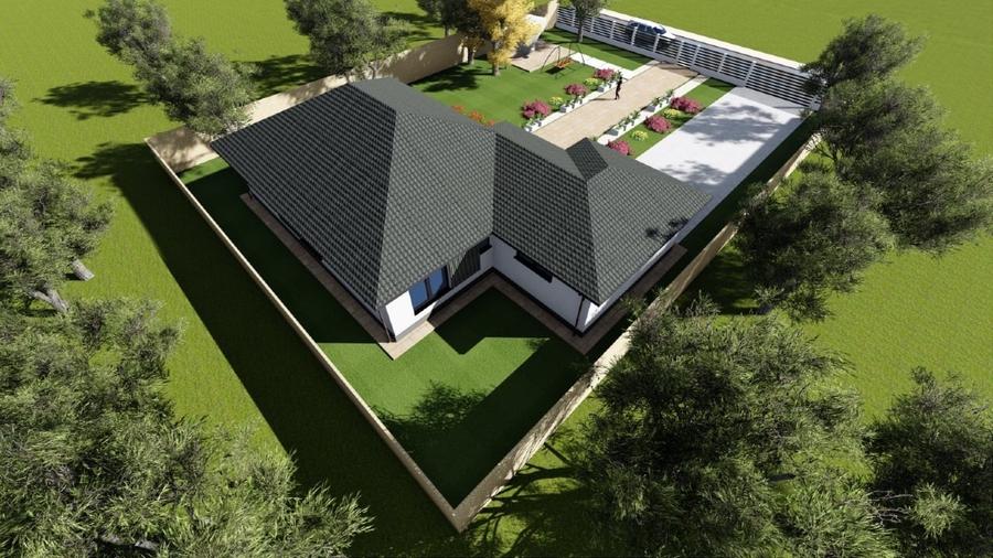 Casă individuală cu 4 camere cu Garaj în Grădiștea