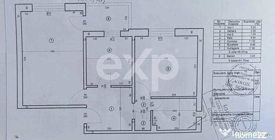Apartament cu 2 camere decomandat în Rovine