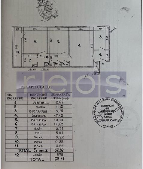 Apartament cu 3 camere, mobilat în Titan
