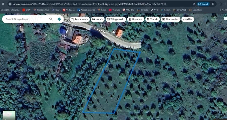 Teren de 128000 mp, în Bunești
