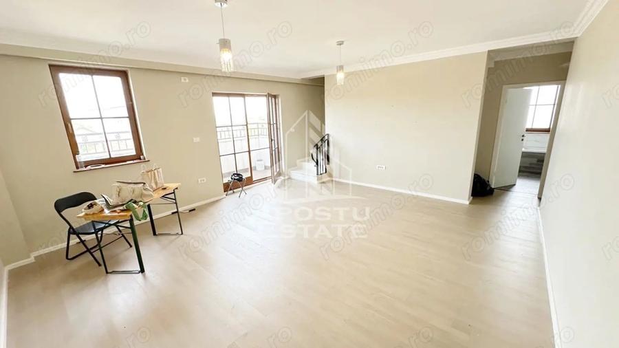 Apartament cu 3 camere semidecomandat, mobilat în Giroc
