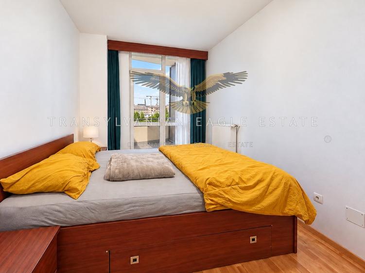 Apartament cu 2 camere semidecomandat, mobilat în Central