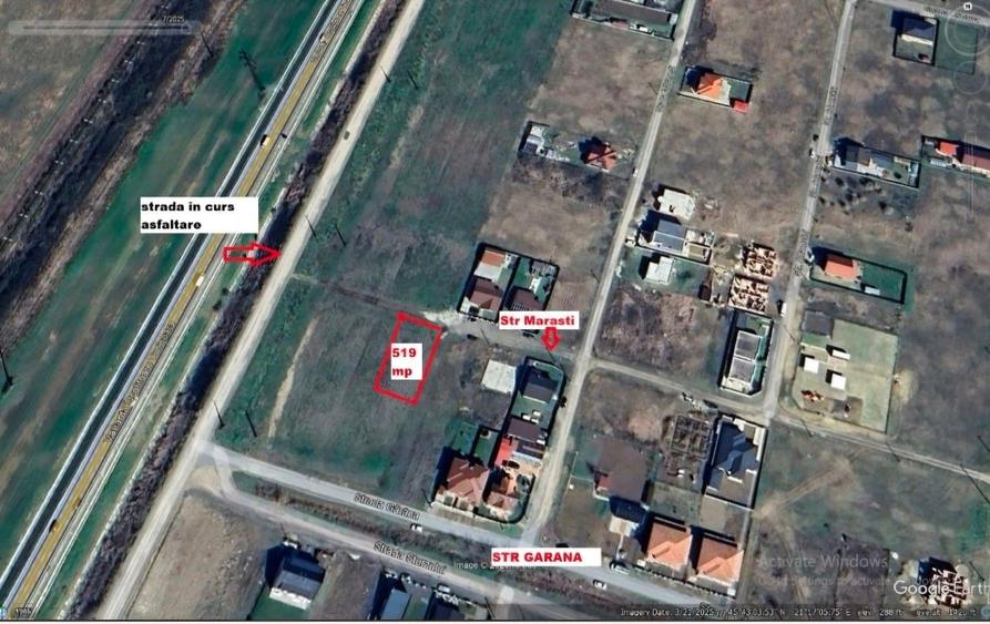 Teren Construcții intravilan de 519 mp, în Moșnița Nouă