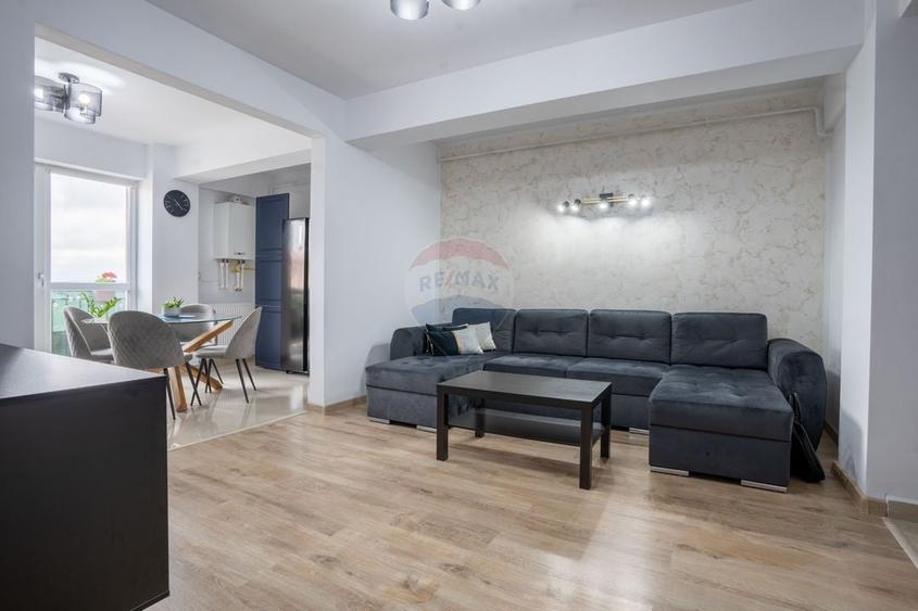 Apartament cu 3 camere semidecomandat, mobilat în Valea Lupului
