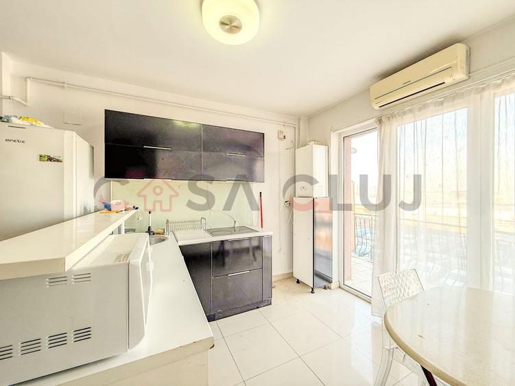 Apartament cu 2 camere semidecomandat, mobilat în Calea Turzii