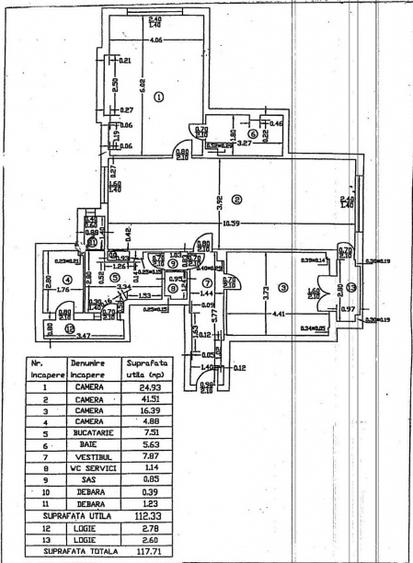 Apartament cu 3 camere semidecomandat, mobilat în Ultracentral