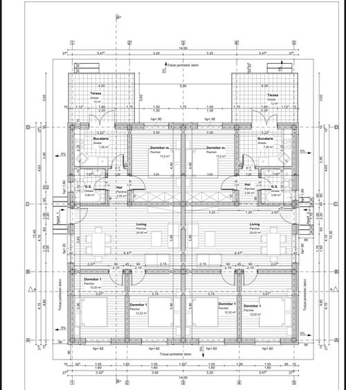 Duplex cu 4 camere cu Canalizare în Ghiroda