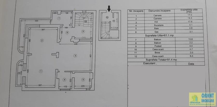 Apartament cu 2 camere decomandat în Central